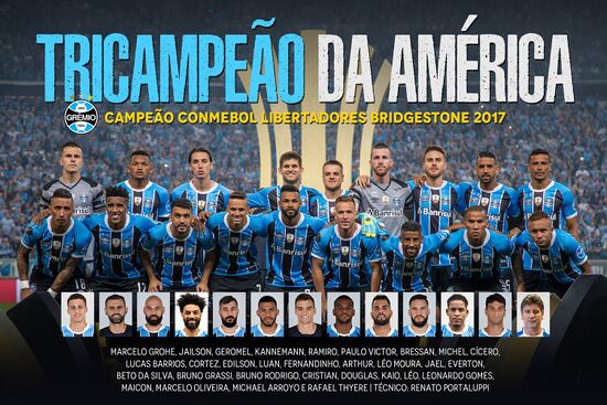 Grêmio Campeão da Libertadores da América de 2017